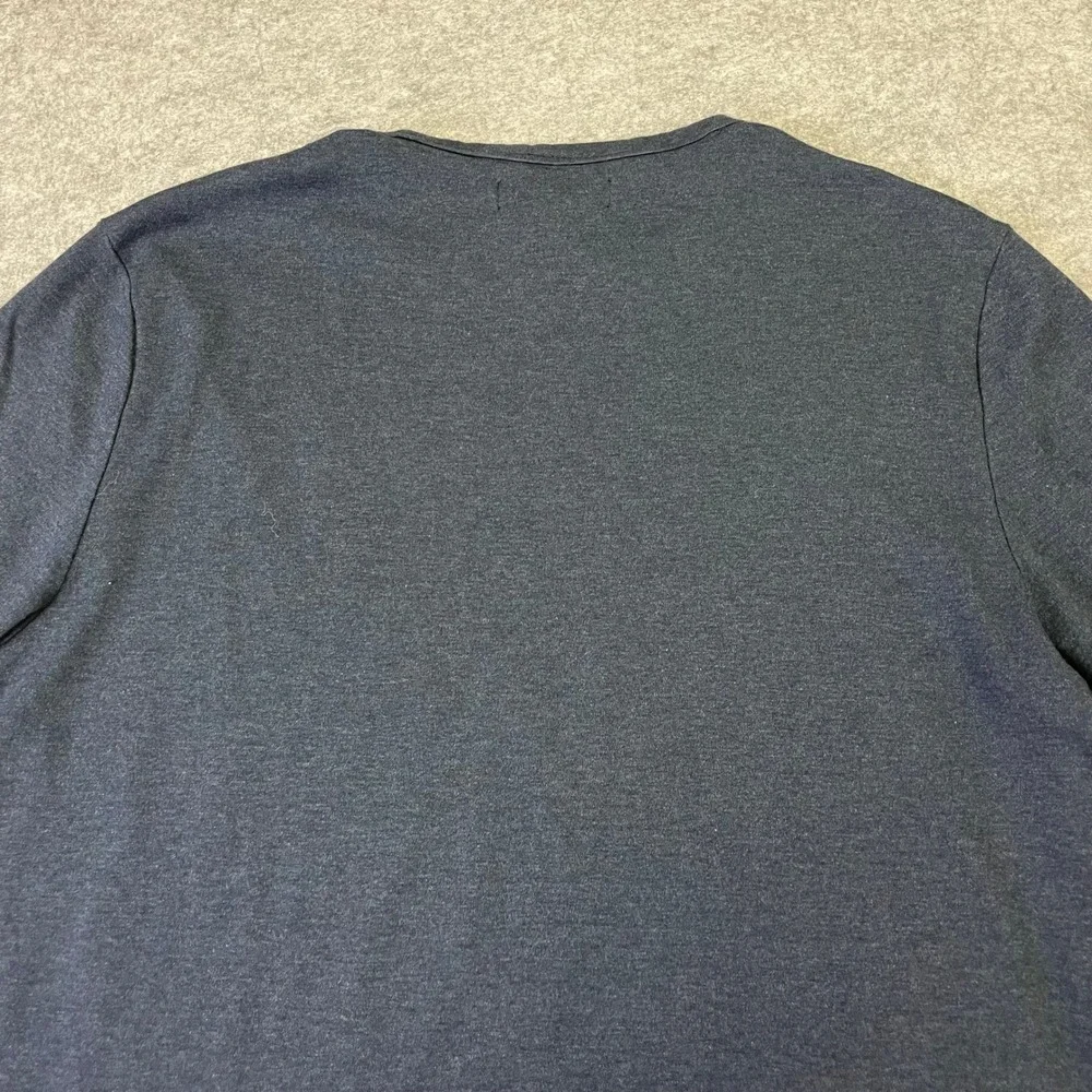 Banana Republic Mens Luxury Touch Performance T-Shirt Navy Blue Heather M